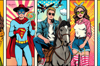 draw your pop art illustration idea