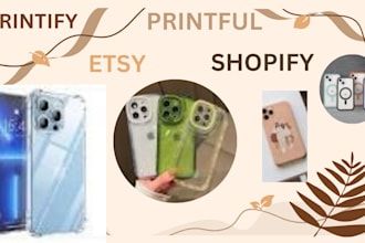 do etsy print on demand custom phone design printiful printfy