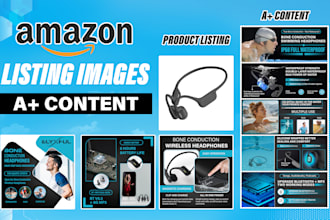 amazon listing images, a plus content ebc design and product photo editing