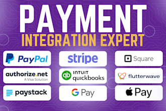 integrate stripe, paypal or mangopay payment gateway