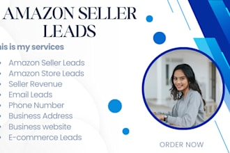 provide you amazon seller leads email list b2b leads and shopify leads