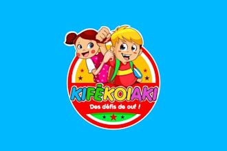 design stunning kids entertainment logo