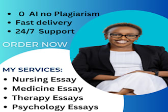 help in nursing, therapy, medicine, healthcare and psychology essays