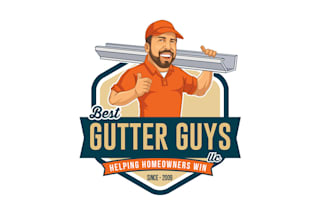 design awesome gutter cleaning company logo