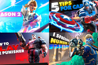 make stunning 3d marvel rivals thumbnails