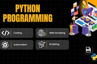 do python programming, scripting, automation tasks and web scraping