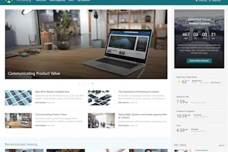 create customized modern intranet portal website, sharepoint website design