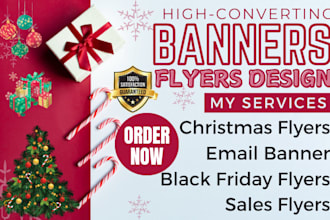 design christmas email flyer black friday sales flyers email banner