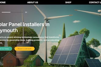 create websites for contractors, construction, hvac, cleaning, plumbing, solar,