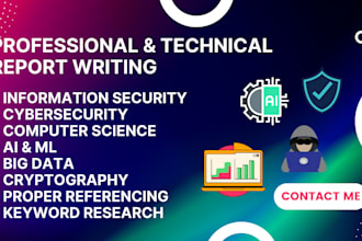 provide report writing article on information security computer science