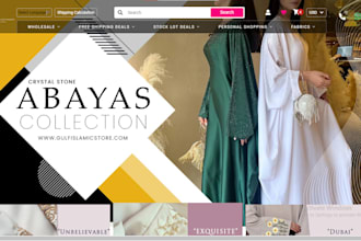 design stunning abaya website islamic wear shopify store jilbab online shop