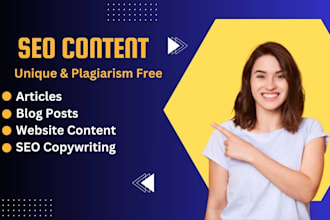 do SEO blog posts, articles, website content, copywriting