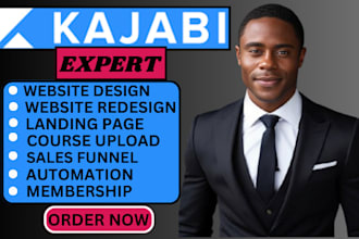 design kajabi website, kajabi landing page, kajabi online course, kajabi expert