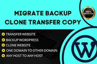 backup, copy, move or migrate your wordpress site from one location to another
