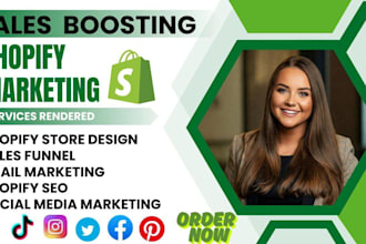 promote ecommerce dropshipping store, boost shopify sales and website marketing