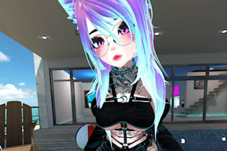 do custom vrchat avatar furry avatar vrc character vr avatar 3d vtuber vr chat