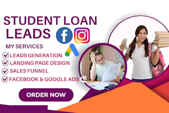generate student loan student loan leads business loan leads payday loan leads
