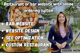 build restaurant or bar website with online ordering system