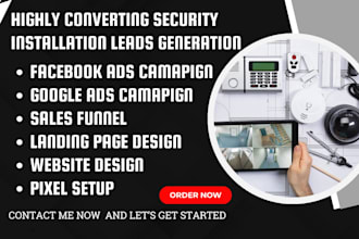 generate quality home security leads cctv installation lead cyber security leads