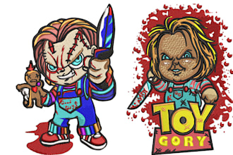 do embroidery digitizing convert to dst, jef, pes, exp in 1 hour