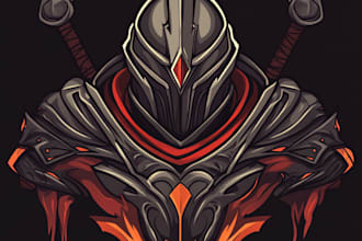design unique medieval, fantasy, rpg, mmorpg game logo title