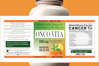 do professional supplement design, label design for your brand