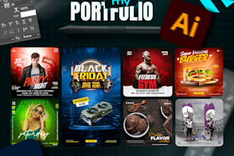 create social media poster design
