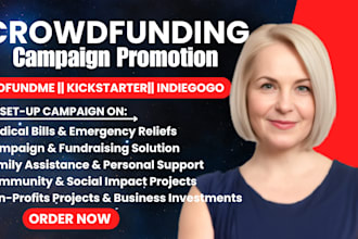 do crowdfunding campaign creation and promoion on kickstarter gofundme indiegogo