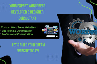 be your wordpress developer, designer consultant