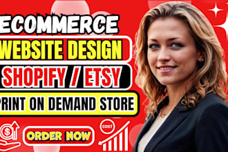 set up and optimize your etsy print on demand shop for sales, shopify pod store