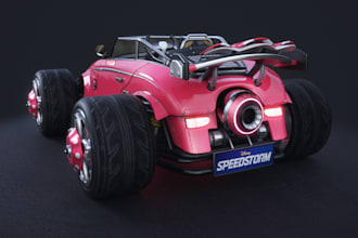 3d car model  for shooting game,texture,blender, photorealistic 8k rendering,rig