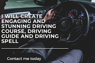 create engaging driving course driving guide and driving spell