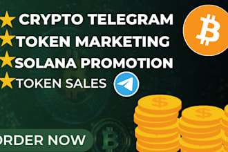 do telegram promotion,  memecoin, crypto ai agent to grow your twitter followes