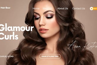 hair extension website hair shopify store beauty website wix website