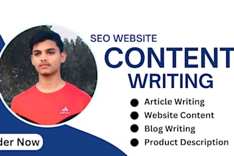 do SEO article writing,blog post writing and content writing