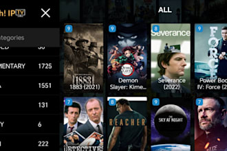 build iptv app, live streaming app, vod app smart TV app for android and IOS
