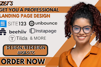 responsive landing page on showit instapage unbounce ionos odoo website design