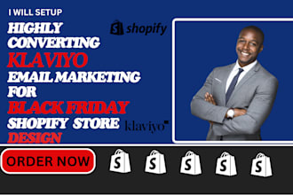setup black friday shopify store klaviyo email flows email marketing campaign