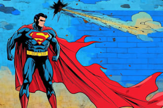 draw comic superhero pop art portraits