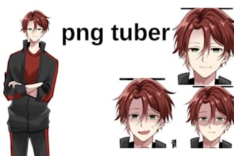 design png tuber vtuber 2d rigging anime pngtuber modelling in details
