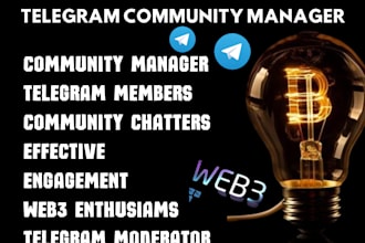 be your telegram community manager discord admin set up bot