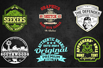 make vintage , retro , classic , hipster badge , outdoor or business logo design