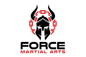 make powerful strong martial arts logo
