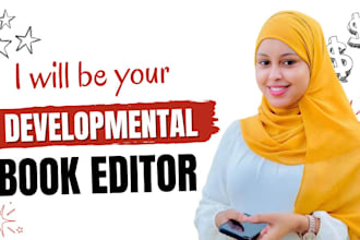 be your developmental book editor, script editing proofreading canva book design