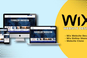 design modern responsive wix website