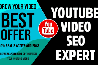 be your youtube video SEO expert