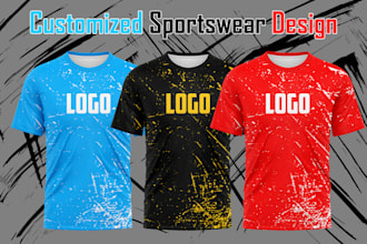 design all type of sportswear and logo