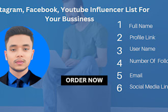 find the best influencers research email lists