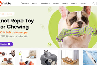 design pet shopify store pet accessories pet store pet dropshipping website