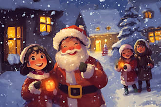 design christmas and halloween illustrations